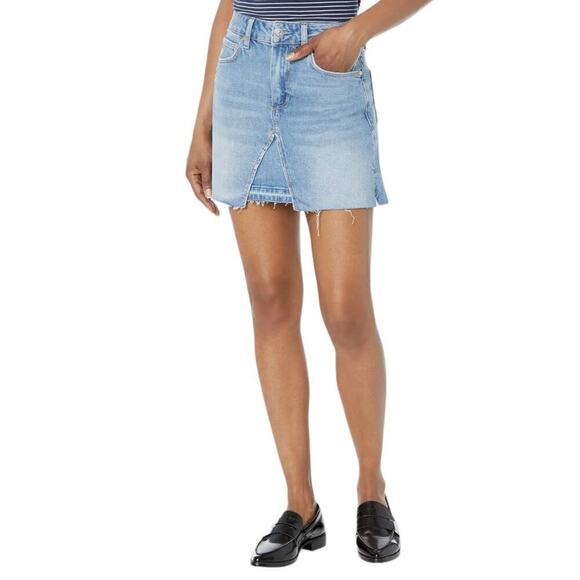 New Without Tags Paige Jessie Skirt Undone Distressed Hem Size 28 - Picture 1 of 10